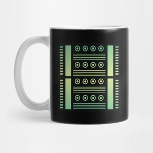 “Dimensional Information (1)” - V.6 Green - (Geometric Art) (Dimensions) - Doc Labs Mug